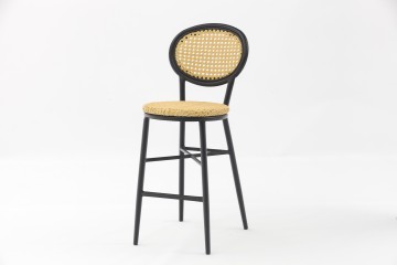 Stylish Outdoor Aluminum PE Rattan Bar Chair – Elegant and Durable Design+AD642072B