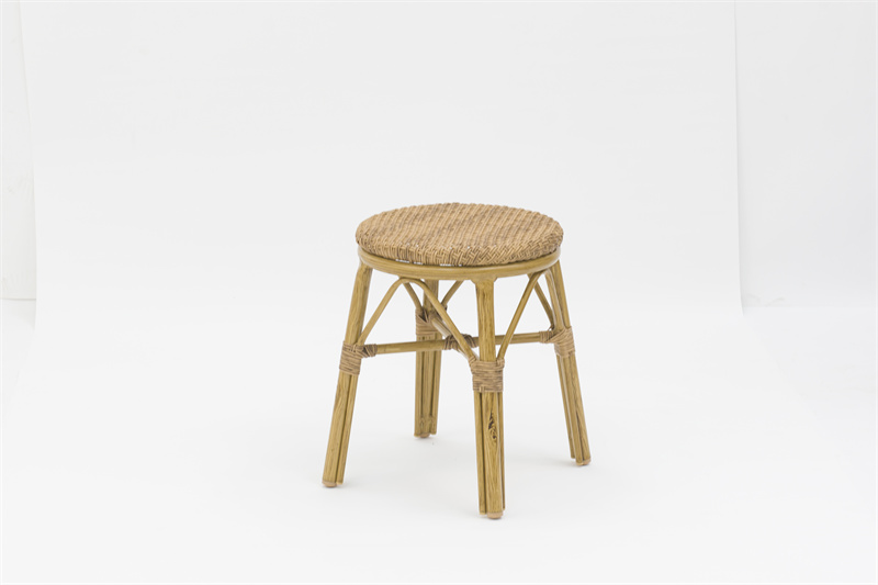 Outdoor dining stackable aluminum rattan bistro wicker stool- AD642305-1