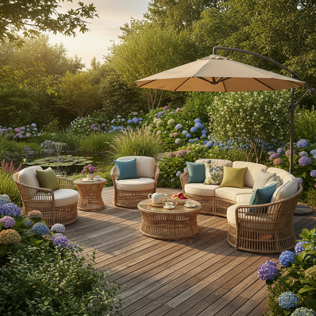 Rattan Outdoor Furniture For Garden Relaxation
