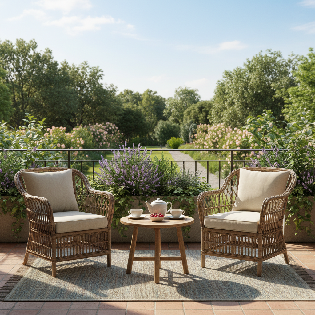 Balcony Furniture Set For Garden Relaxation