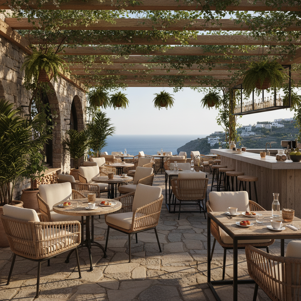 Outdoor Rattan Chairs For Restaurant And Café Seating
