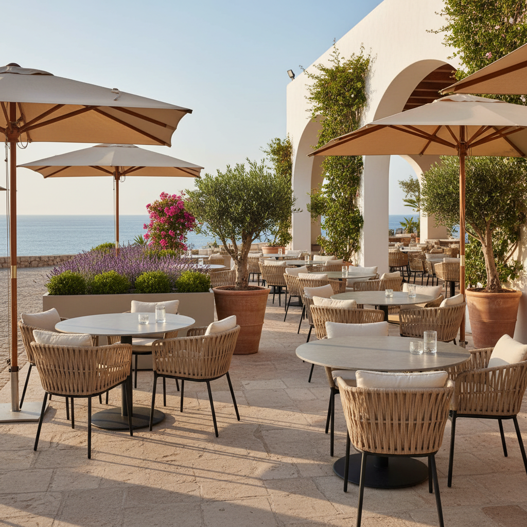 Outdoor Dining Set For Restaurant And Café Seating