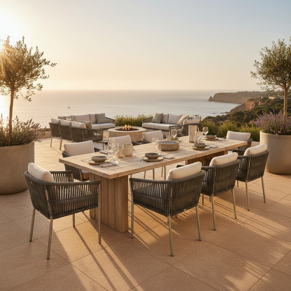 Outdoor Dining Set For Terrace Furniture Setups