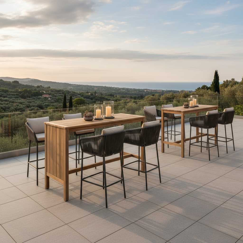 Outdoor Bar Chairs For Terrace Furniture Setups