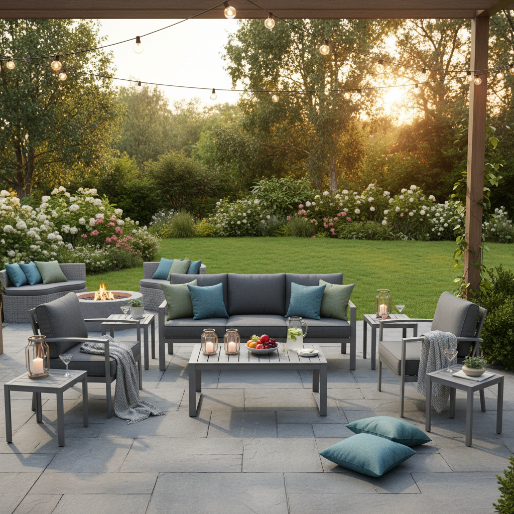 Aluminum Patio Furniture For Backyard Social Gatherings