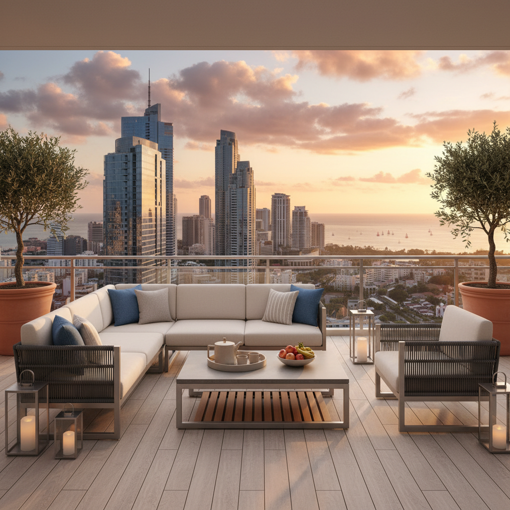 Balcony Furniture Set For Commercial Hospitality Projects