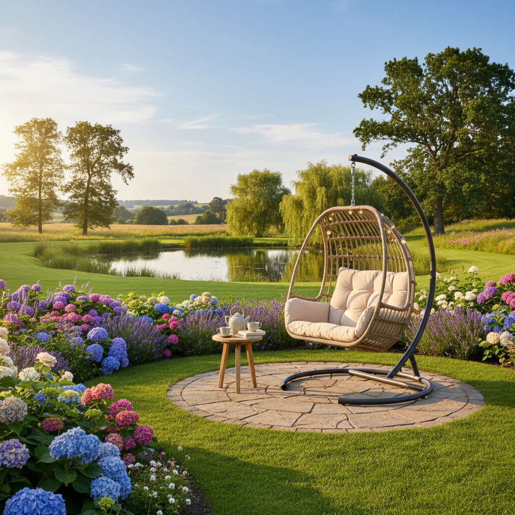 Outdoor Swing Chair For Garden And Landscape Decoration