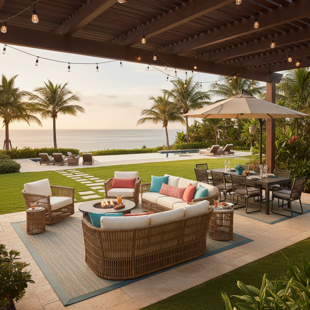 Rattan Outdoor Furniture For Outdoor Entertainment Areas
