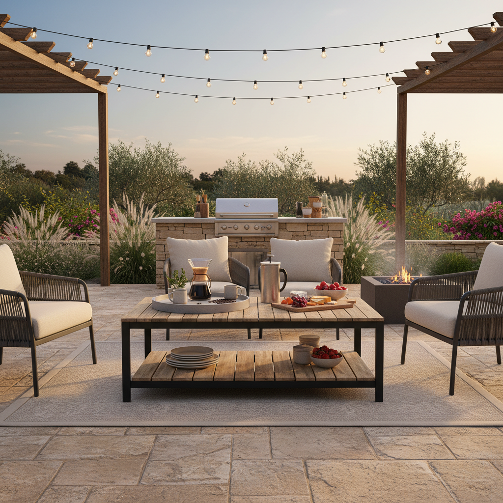 Outdoor Coffee Table For Outdoor Entertainment Areas