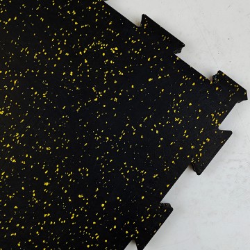 Rubber Interlocking Mat Base Puzzle Design Easy Install Gym Flooring