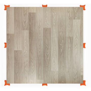 Tappetino in gomma PVC con texture in legno per palestra commerciale, palestra domestica, super resistente e facile da pulire