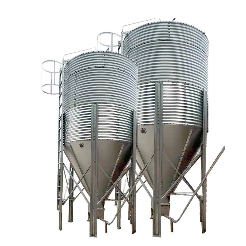 Einführung in das Futtersilo einer Geflügel- und Schweinefarm