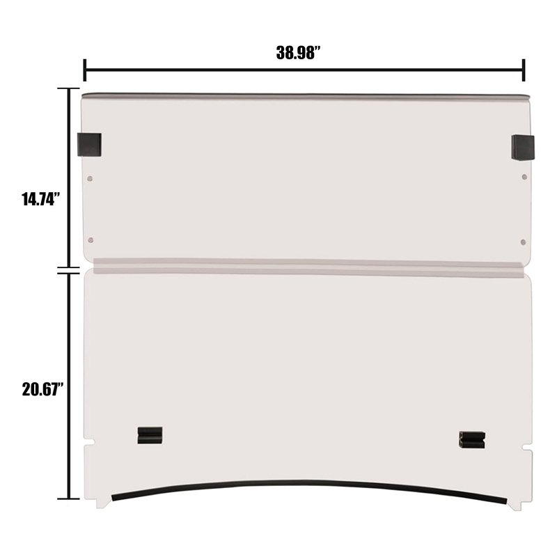 Tinted Folding Golf Cart Windshield F...