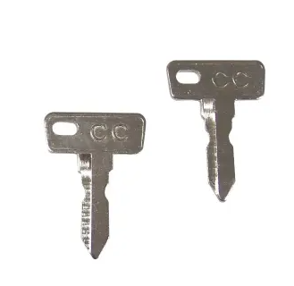 1012505 Replacement Ignition Key Pair - For Club Car Golf Cart 2 Keys