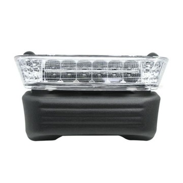 12V Golf Cart LED Headlight with Bumper (Basic Complete) - Replacement for Club Car Precedent 2004-Up Electric (OEM 102524801)