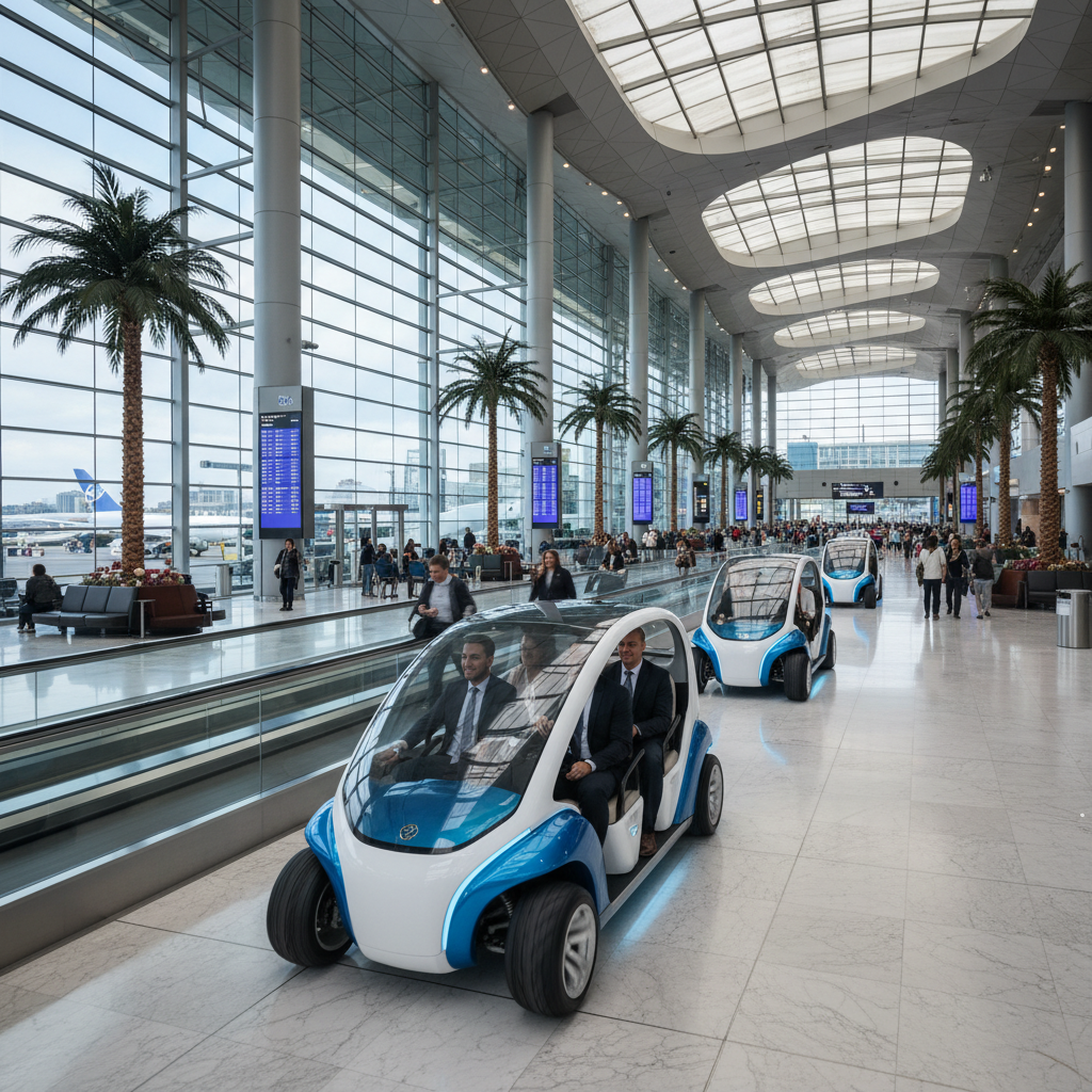 Fast Golf Carts For Airport Terminal Transit