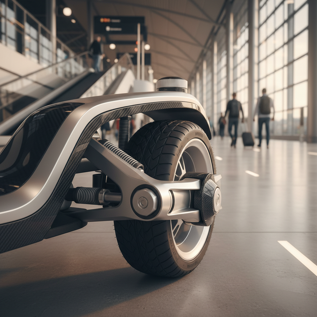Golf Cart Wheel Spindle For Airport Terminal Transit