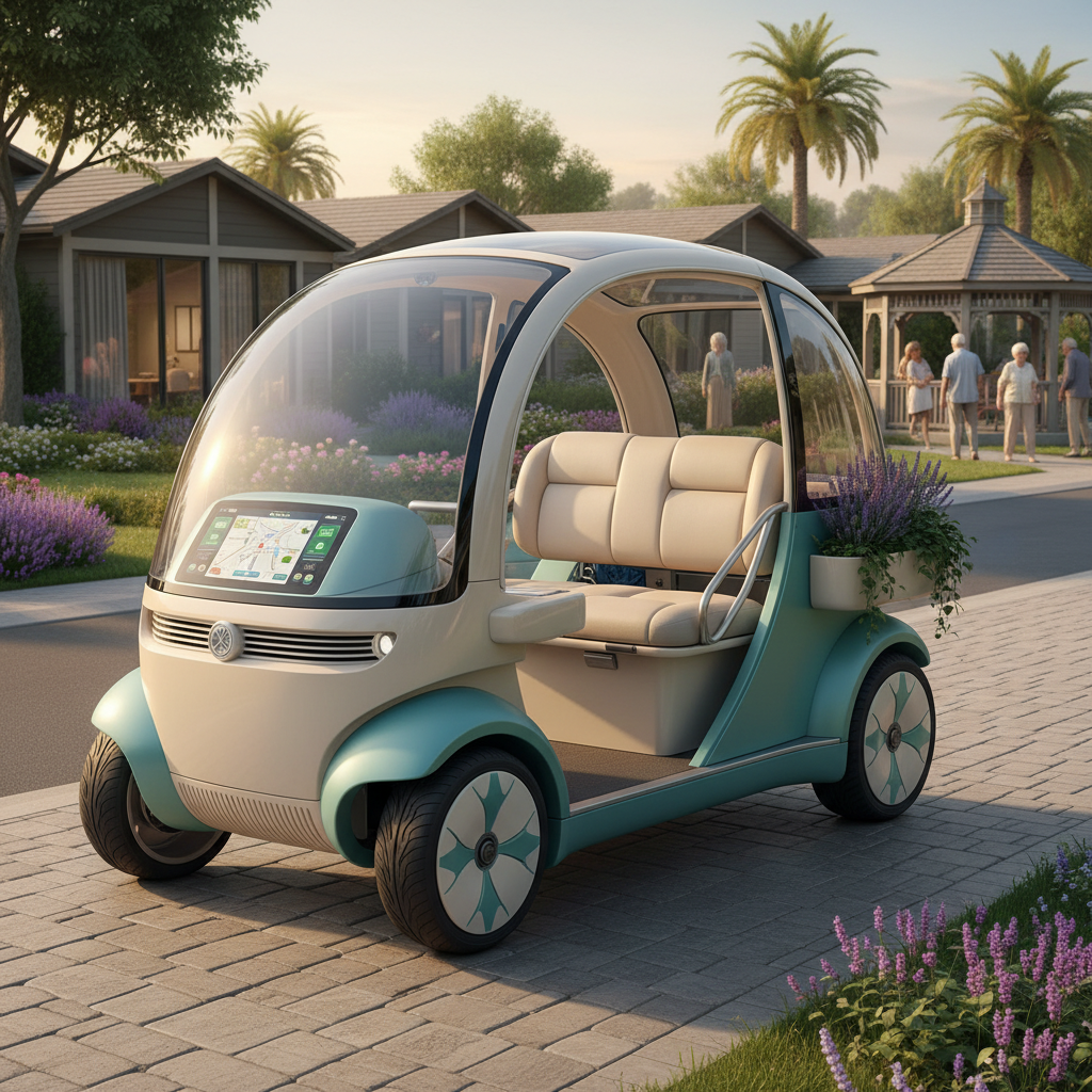Electric Street Cart For Retirement And Senior Living
