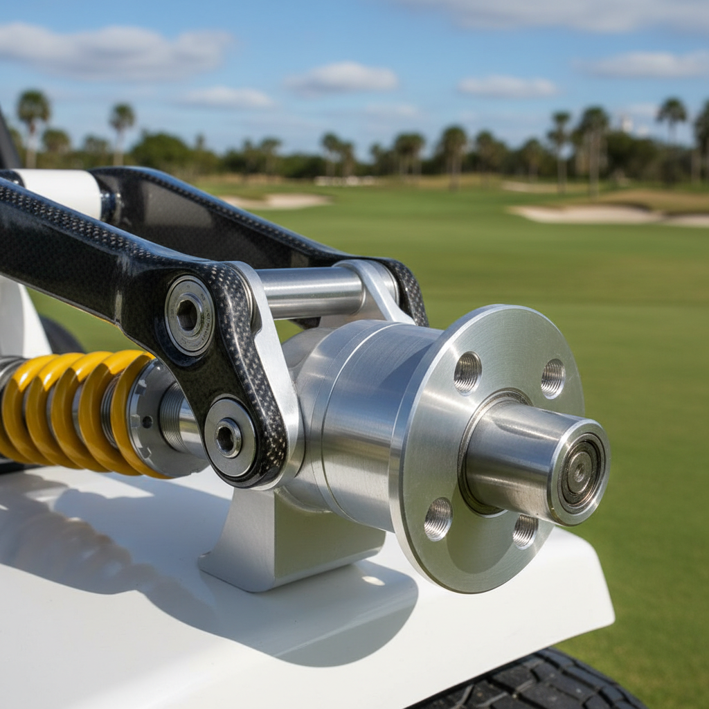 Golf Cart Wheel Spindle For High-End Golf Courses