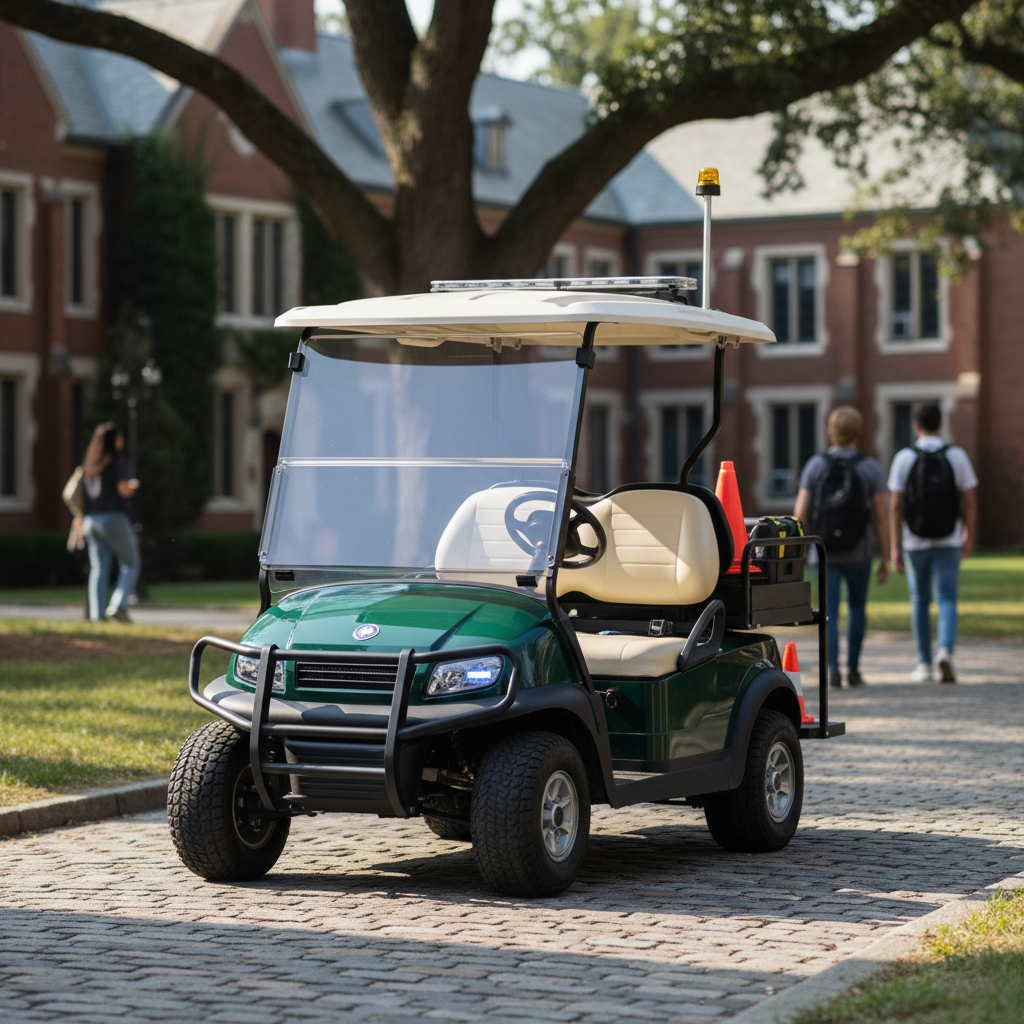 Compact Golf Cart For University Campus Patrols