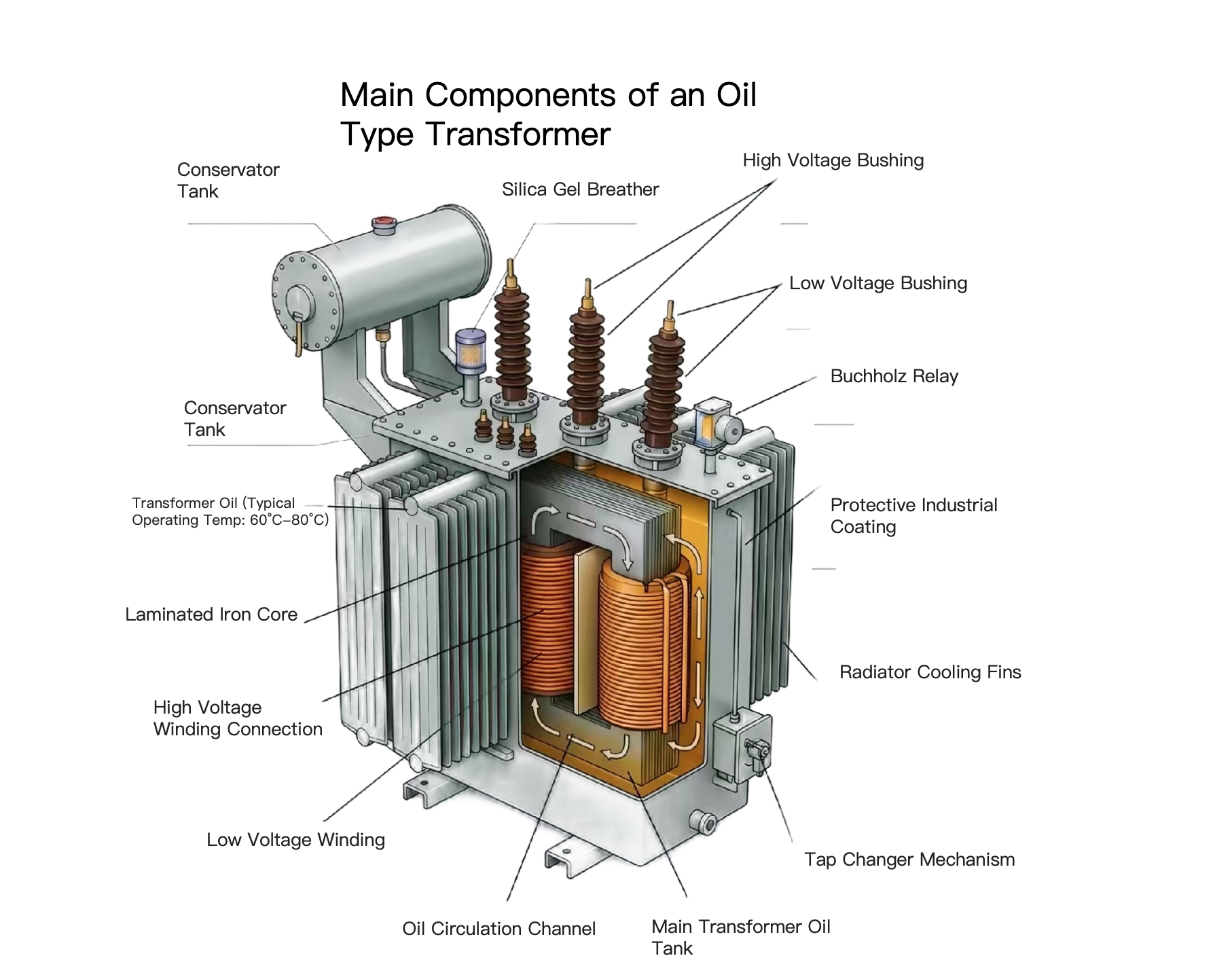 Demystifying Power: Kan High-Performance Oil-Type Transformer-te Anatomy-a thuk taka kan luhchilh