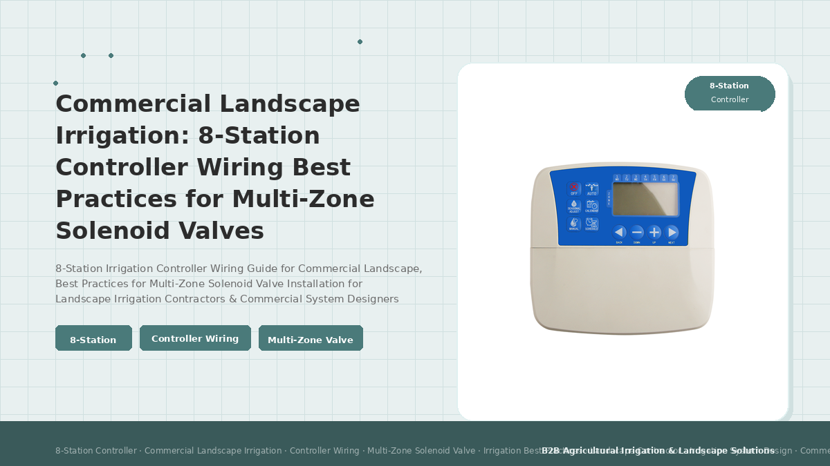 Commercial Landscape Irrigation: 8-Station Controller Wiring Best Practices for Multi-Zone Solenoid Valves