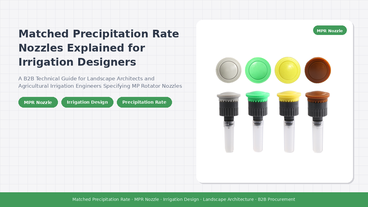 Matched Precipitation Rate Nozzles Explained for Irrigation Designers
