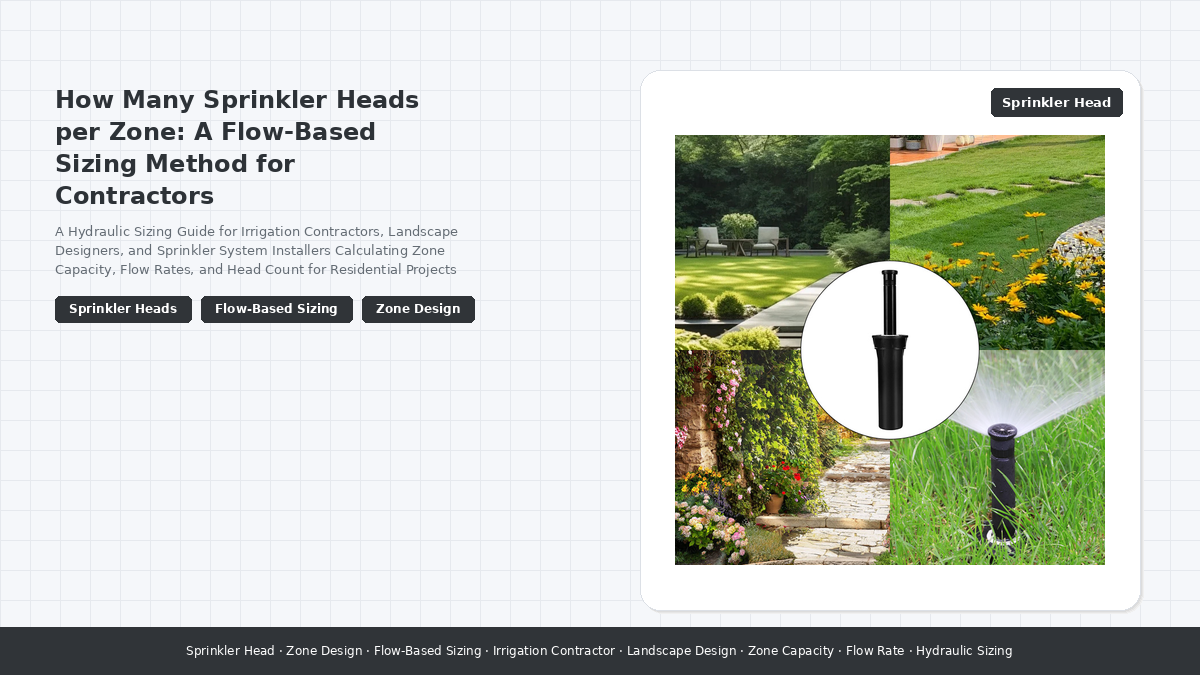 How Many Sprinkler Heads per Zone: A Flow-Based Sizing Method for Contractors
