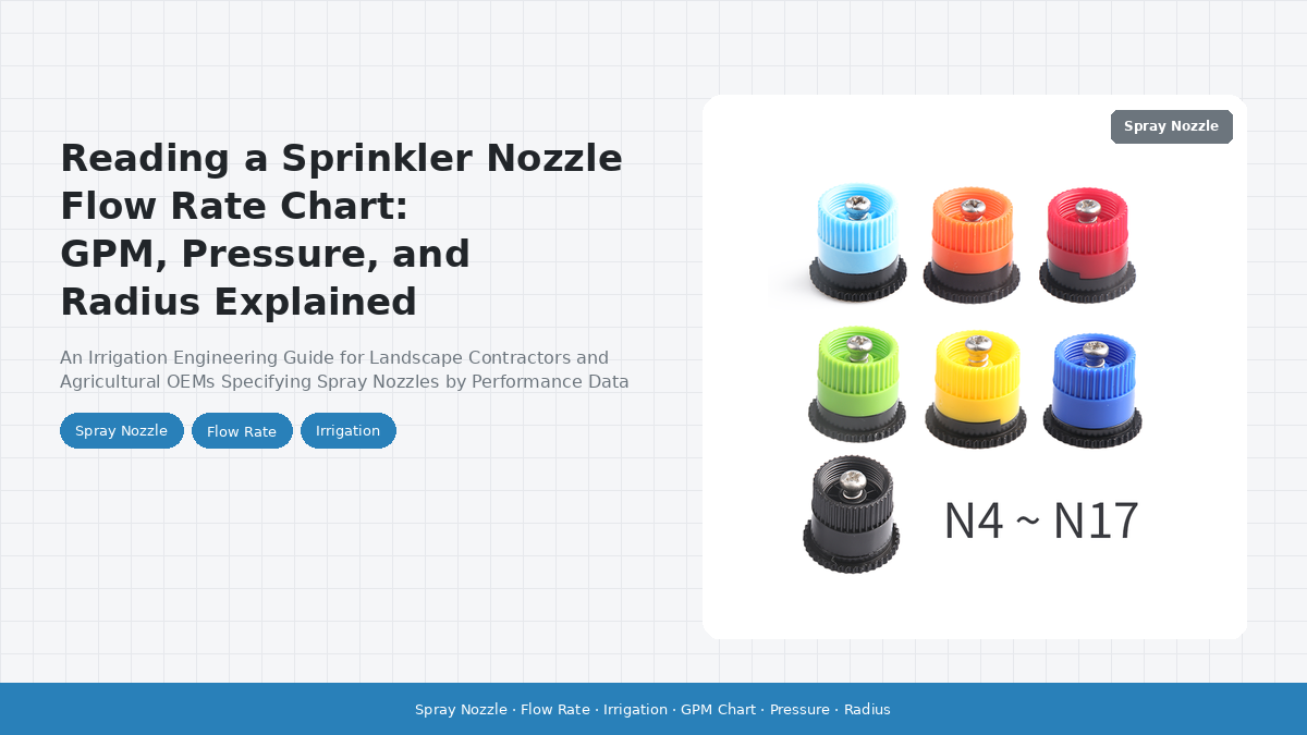 Reading a Sprinkler Nozzle Flow Rate Chart: GPM, Pressure, and Radius Explained