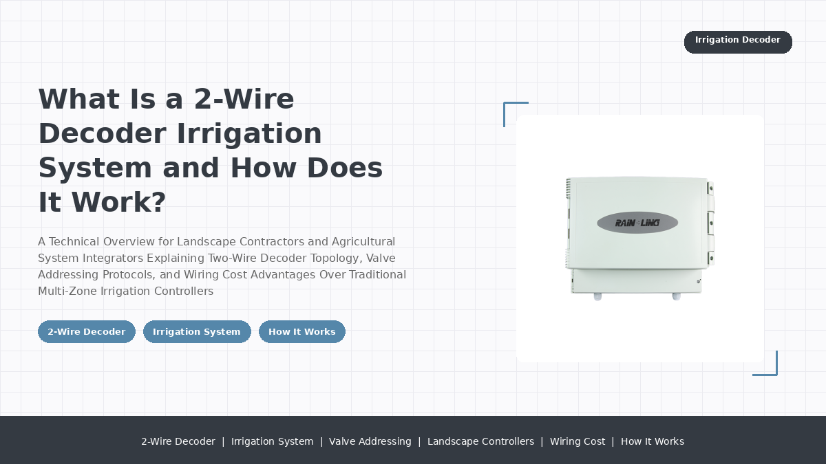 What Is a 2-Wire Decoder Irrigation System and How Does It Work?