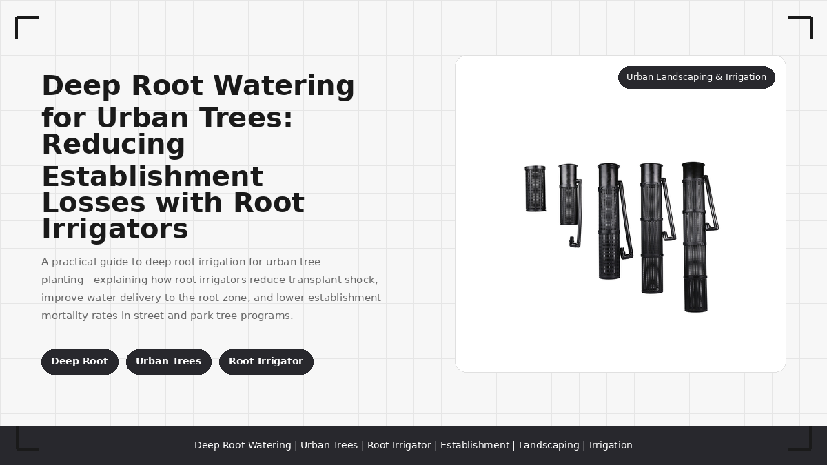 Deep Root Watering for Urban Trees: Reducing Establishment Losses with Root Irrigators