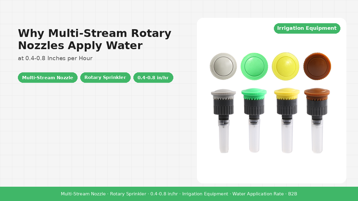 Why Multi-Stream Rotary Nozzles Apply Water at 0.4-0.8 Inches per Hour
