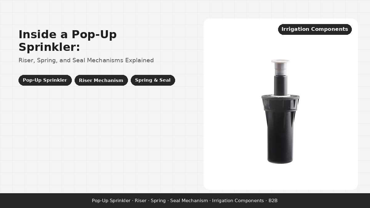 Inside a Pop-Up Sprinkler: Riser, Spring, and Seal Mechanisms Explained