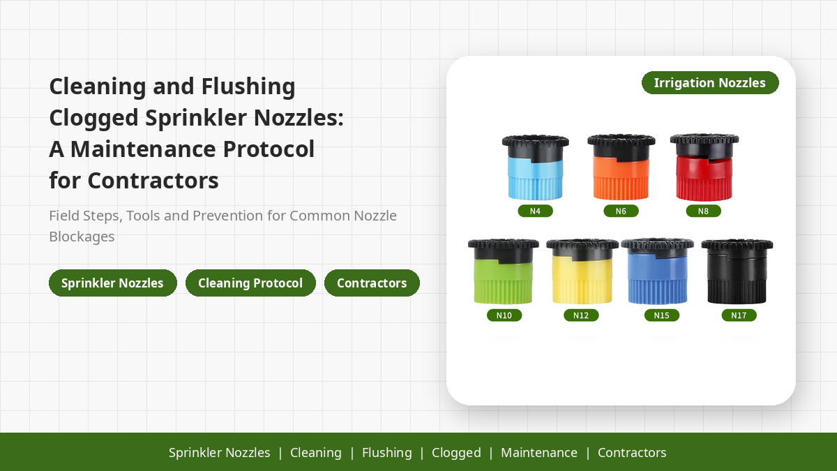 Cleaning and Flushing Clogged Sprinkler Nozzles: A Maintenance Protocol for Contractors