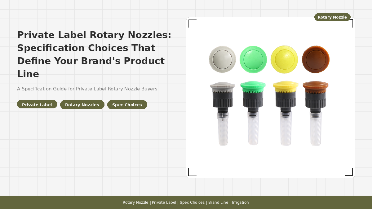 Private Label Rotary Nozzles: Specification Choices That Define Your Brand's Product Line
