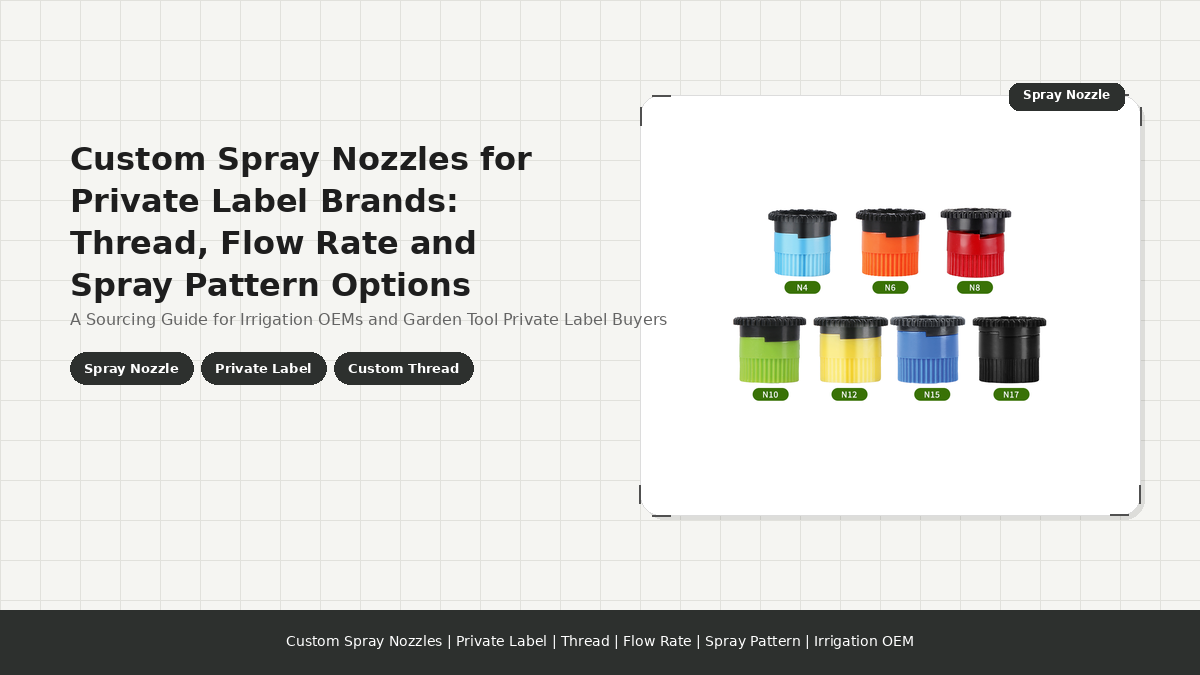 Custom Spray Nozzles for Private Label Brands: Thread, Flow Rate and Spray Pattern Options