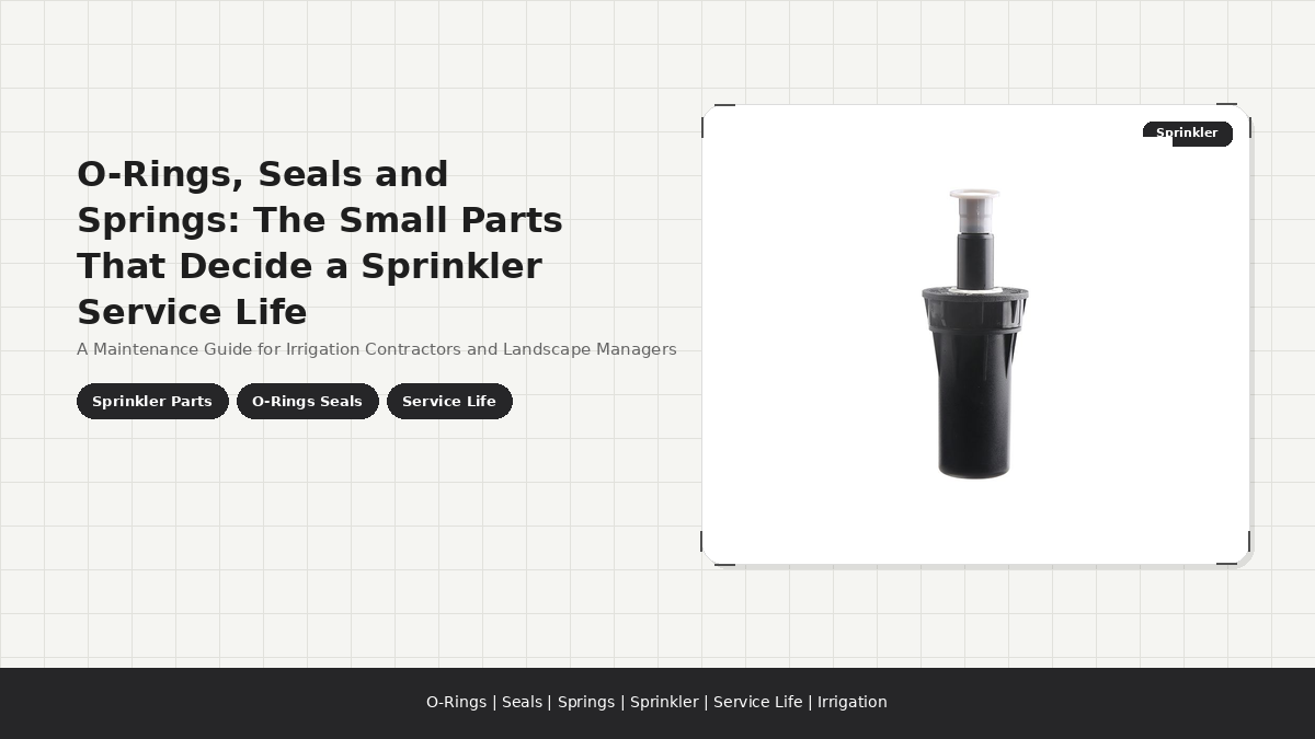 O-Rings, Seals and Springs: The Small Parts That Decide a Sprinkler Service Life