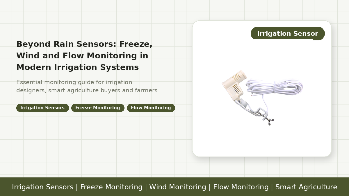 Beyond Rain Sensors: Freeze, Wind and Flow Monitoring in Modern Irrigation Systems