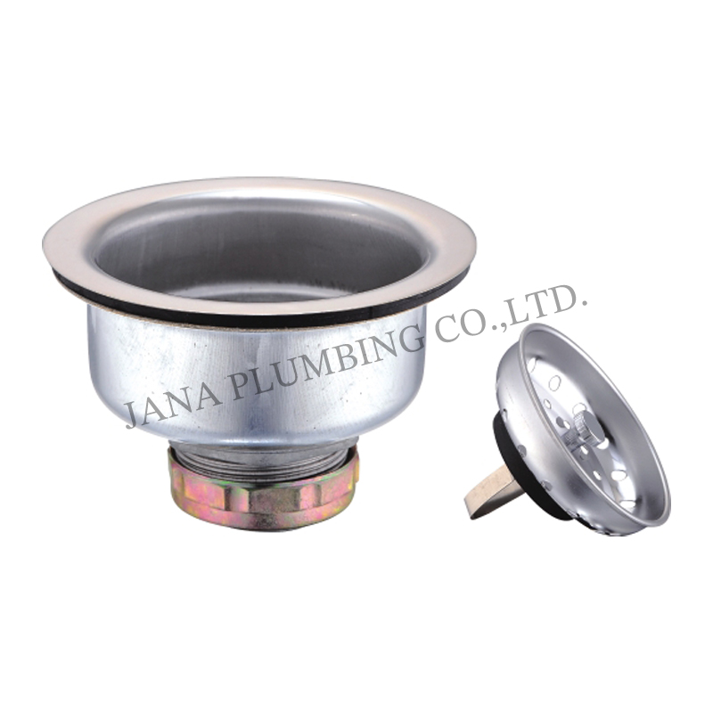 Deep Cup Sink Strainer With Rolling Thread JN-1016