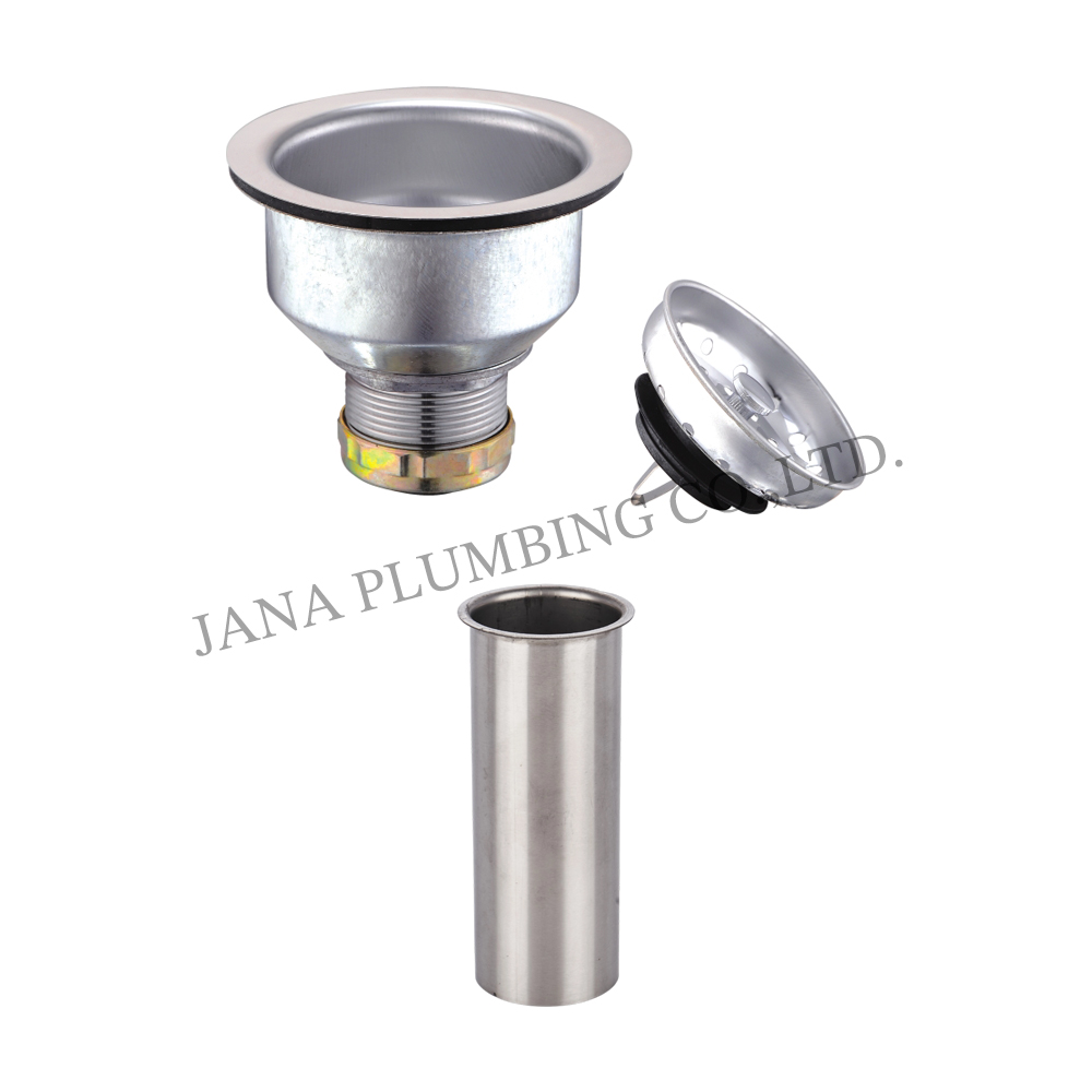 Deep Cup Strainer Snap–in Basket with tailpiece JN-1004-T