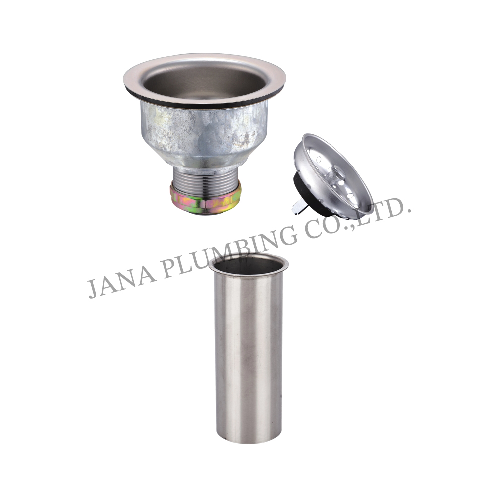 Deep Cup Strainer–Stick Post Basket with tailpiece JN-1014-T