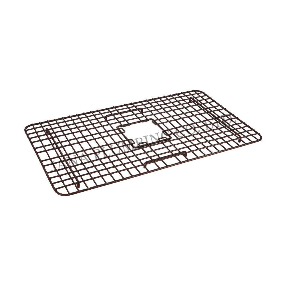 L'attrait esthétique d'une grille de fond d'évier de cuisine marron antique