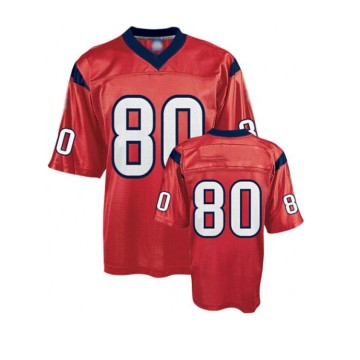 Red & White American Football Jersey | Dominance on Field | Customizable Team Uniform