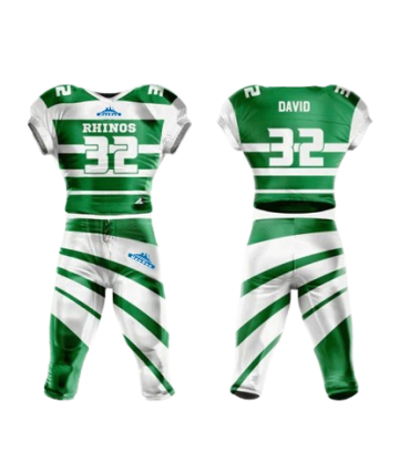 Green & White Custom American Football Jersey - Performance Sublimated Uniform for Team & Game2025121801