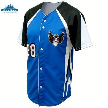 Maillot de baseball personnalisé avec logo d'équipe et en polyester respirant