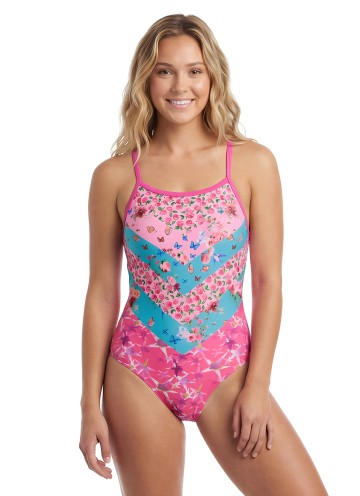 Custom Sublimated Polyester Women's One Piece Swimsuit  --- Doosansports