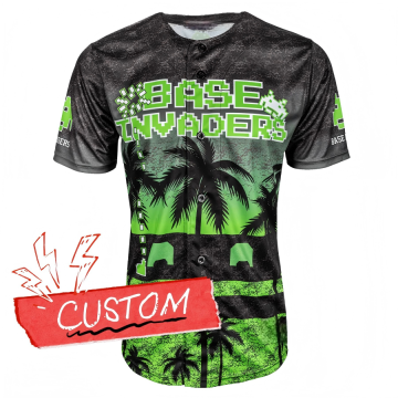 Custom Baseball Jersey – Sublimated Invader and Beach Style