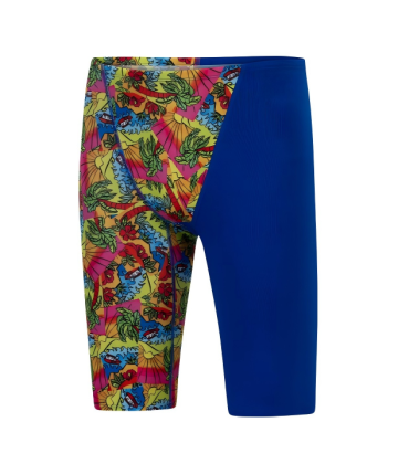 Men's Custom Sublimated Color Block Jammer Swimwear – Performance Fit