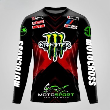 Custom Sublimation Motocross Jersey Long Sleeve Breathable Quick Dry MX Off-Road Motorcycle Racing Shirts Dirt Bike Gear Apparel