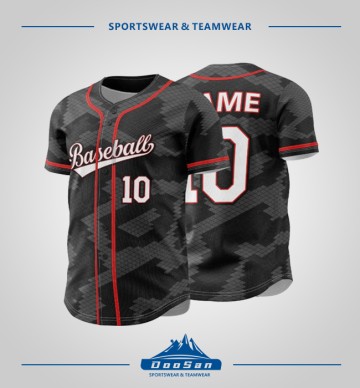 Black Pixel Camo Baseball J...